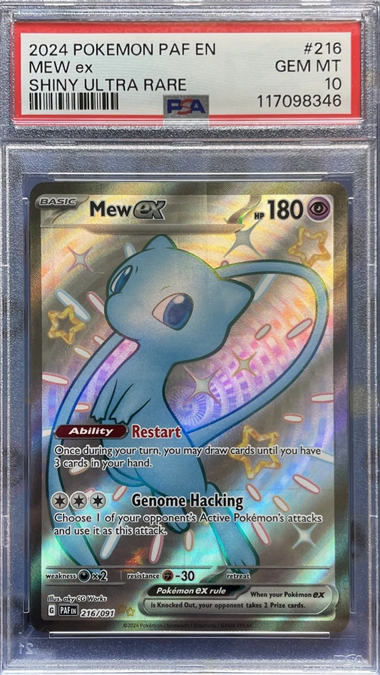 PSA 10 Mew ex 216/091 SV: Paldean Fates Holo