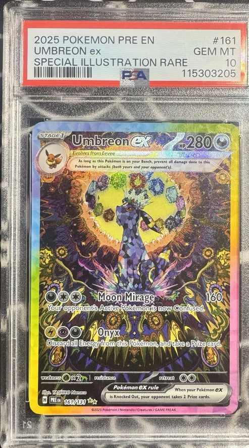 Pokemon Prismatic Evolutions Umbreon EX SIR 161/131 PSA 10 (English Version)