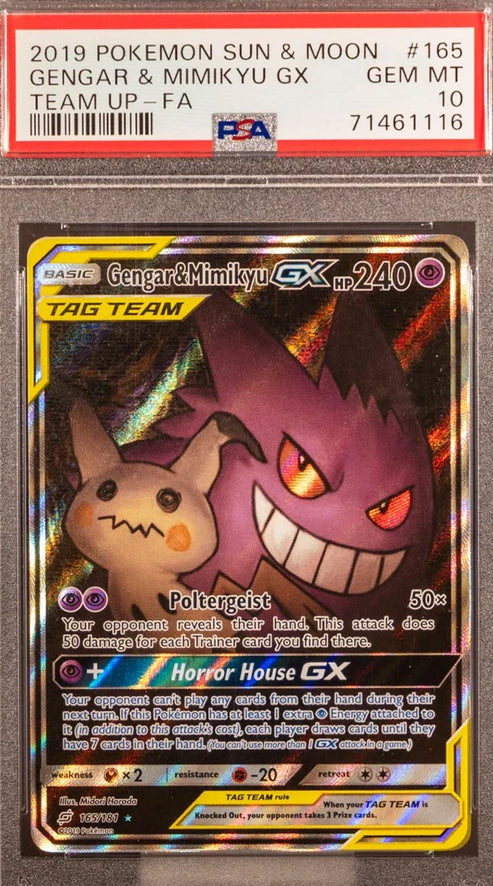 Pokemon 2019 Latias & Latios GX 170/181 Alt Art Team Up BGS 9 (.5 From Gem Mint) (English Version)