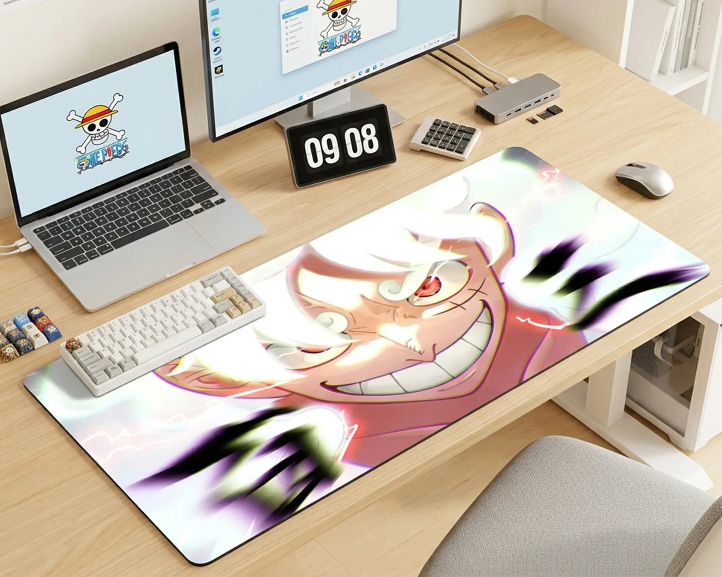 One Piece Awakening Face Gaming Mouse Pad Power Aura Design