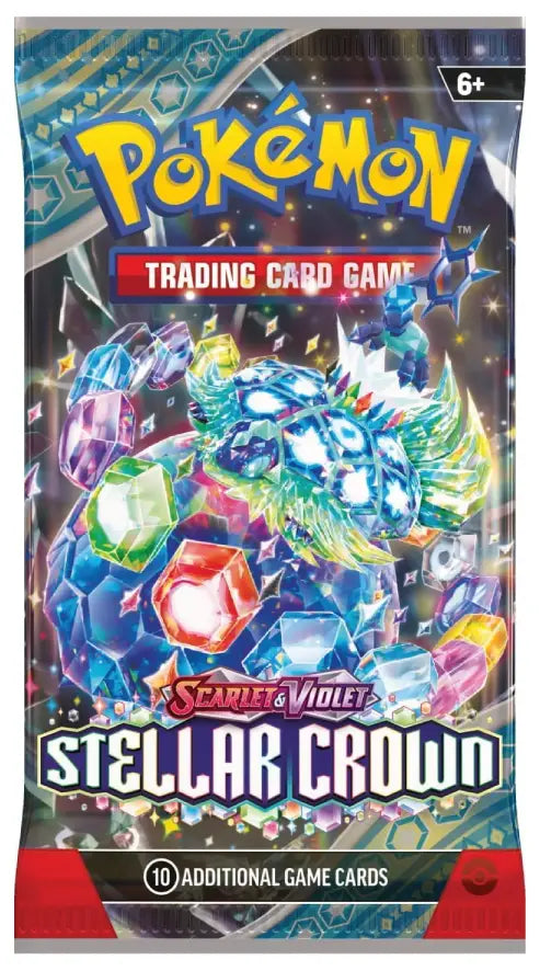 Pokemon Scarlet Violet Stellar Crown Booster Pack 10 Cards
