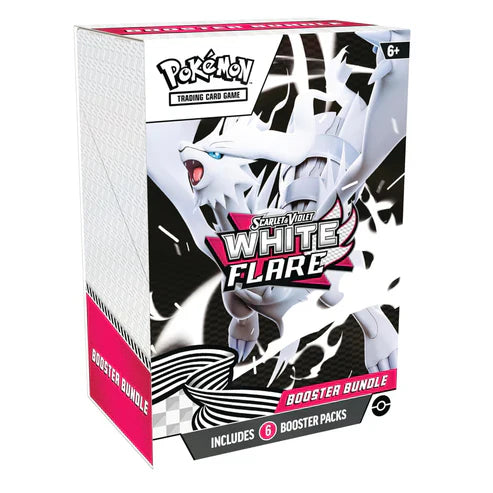 Pokemon TCG Scarlet & Violet 10.5 White Flare Booster Bundle Set 6 Packs (English Version)