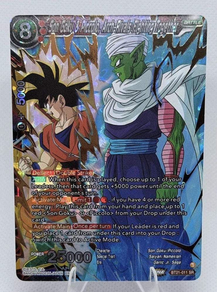 Son Goku & Piccolo, Arch-Rivals Fighting Together BT21-011 SR-Dragon Ball Super: Wild Resurgence