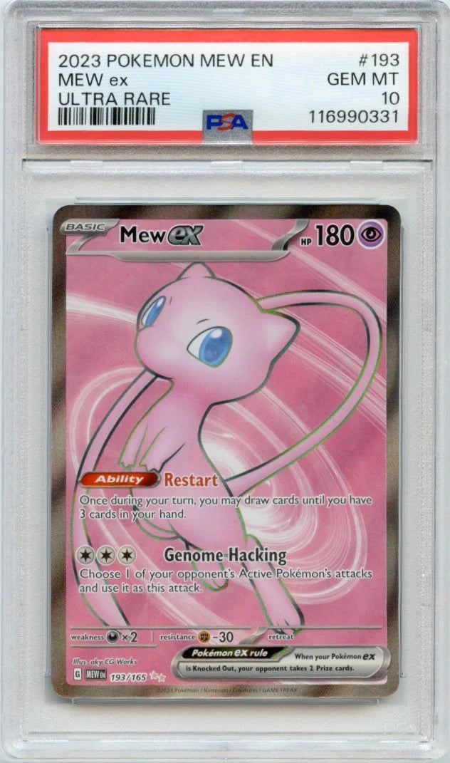 2023 POKEMON MEW EN 151 MEW EX #193 ULTRA RARE PSA 10 (English Version)