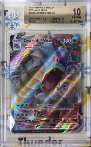 2021 Pokemon Sword & Shield Evolving Skies Gyarados VMax #29 BGS Graded 10 (English Version)