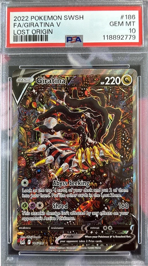 Giratina V (Alternate Full Art) 186/196 Swsh11: Lost Origin Holo PSA 10 Pokemon (English Version)