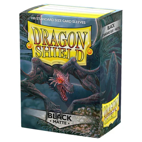 Dragon Shield Black Matte Sleeves Standard Size