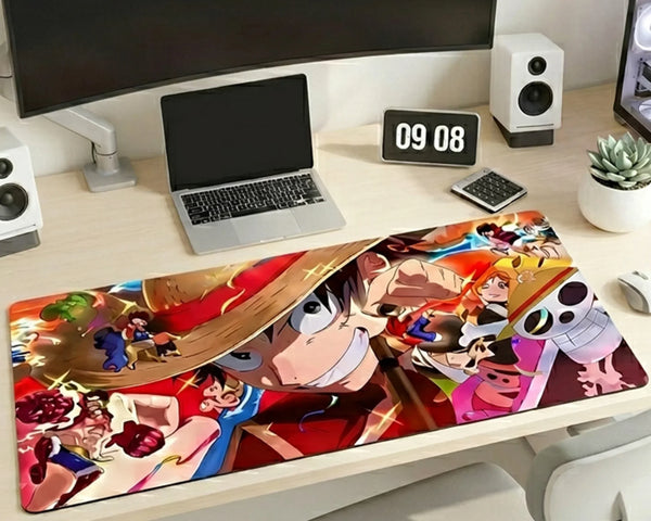 One Piece Crew Action Gaming Mouse Pad Colorful Epic Design