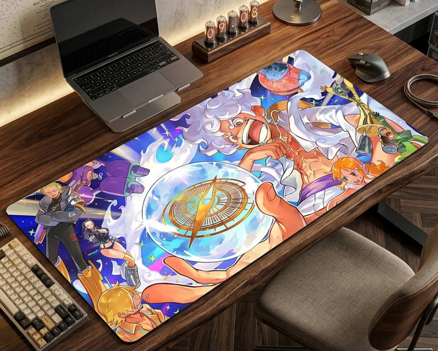 One Piece Crew Universe Gaming Mouse Pad Adventure Energy Design