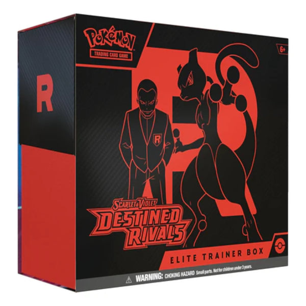 Pokemon TCG: Scarlet & Violet - Destined Rivals Elite Trainer Booster Pack - 9 Packs, Accessories, Promo (English Version)