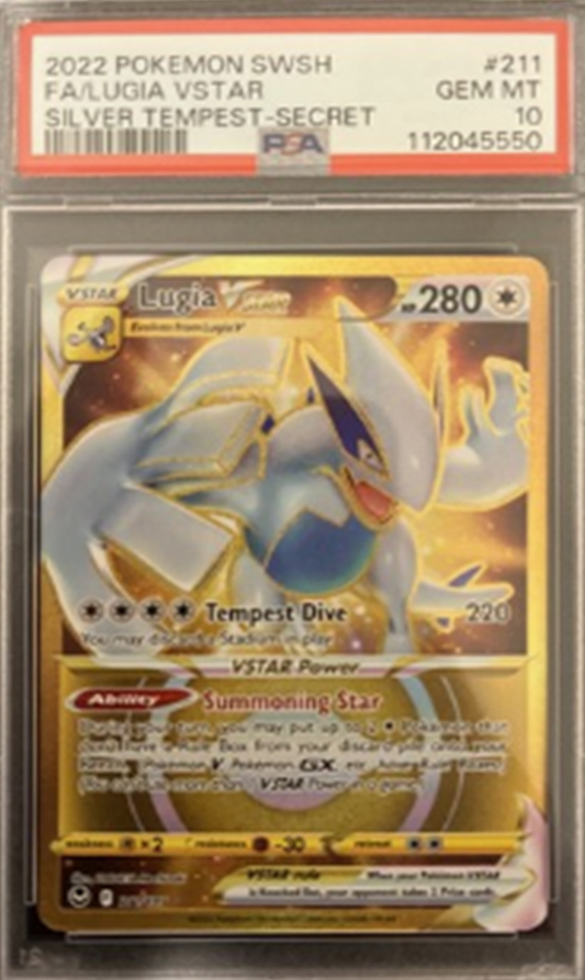 PSA 10 Lugia VSTAR (Secret) 211/195 Swsh12: Sword & Shield - Silver Tempest Holo