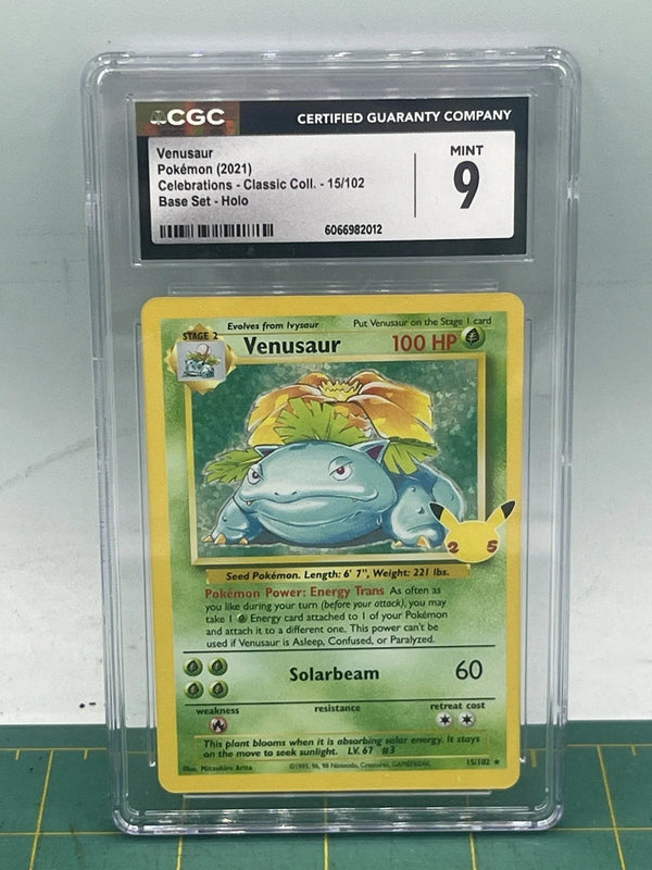 Venusaur Pokémon Card CGC 9 Mint Celebrations Holo 2021 Base Set 15/102 - PokeTCG.in (English Version)