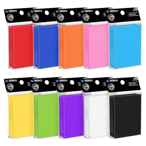 likero 100 Count Card Sleeves – Standard Size (66×91mm) – Crystal Clear Soft Protectors