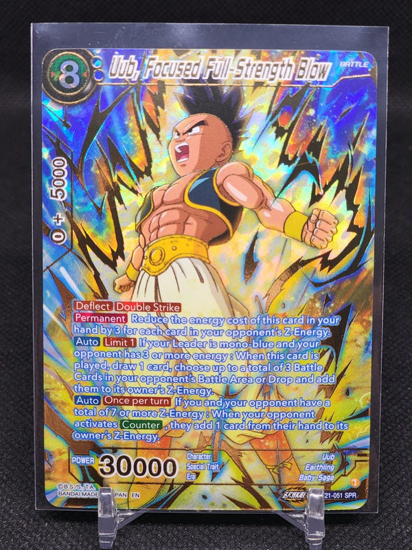 Uub, Focused Full-Strength Blow - BT21-051 - SPR - Dragon Ball Super: Wild Resurgence